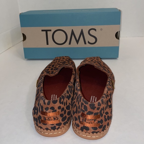 NEW Toms leather wrap brown leopard suede - Picture 6 of 9